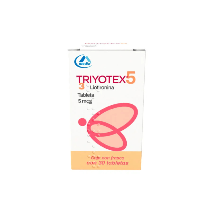 Triyotex (Cytomel) ﻿5mcg 30 caps, Liotironina, T3